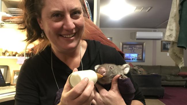 Yolandi Vermaak from the ACT has been nominated in the Thanks A Million campaign for her volunteering work to help save at-risk wombats. Picture: Supplied