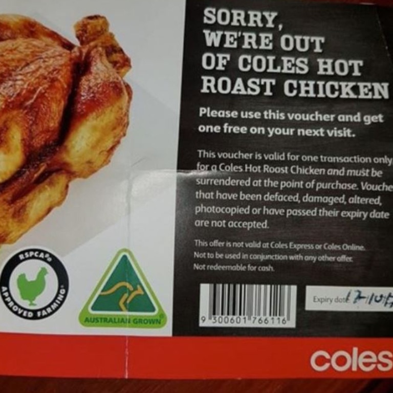 How to score a free roast chook. Picture: Facebook