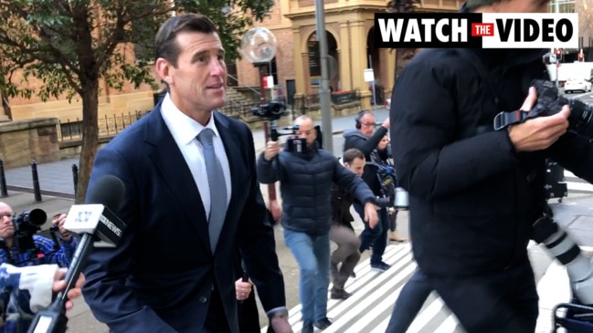 Ben Roberts-Smith walks in to Sydney Federal Court