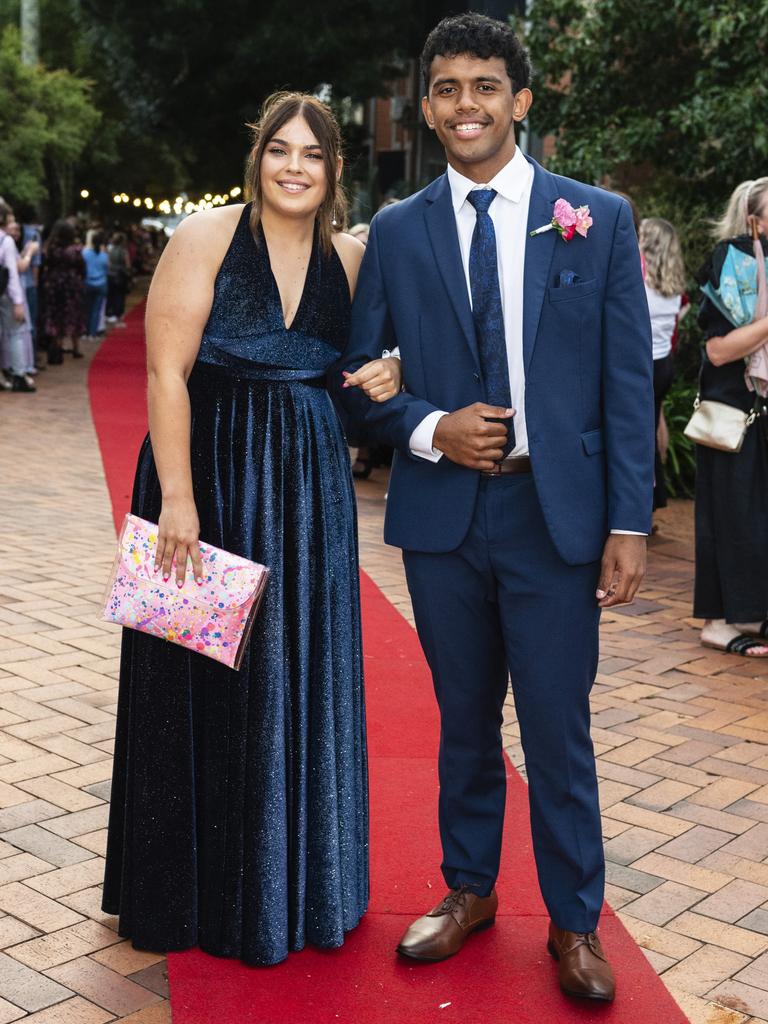 Lucia Sperling and Samson Chow at Fairholme College formal, Wednesday, March 29, 2023. Picture: Kevin Farmer