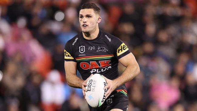 Nathan Cleary is a chance to return from injury against the Roosters this weekend. Picture: Mark Kolbe/Getty Images