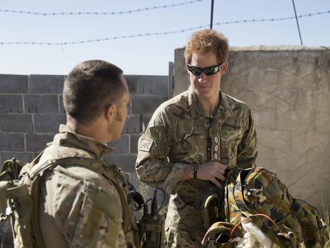 Prince Harry received training from the same elite unit, Special Operations Engineer Regiment, on explosive ordinance disposal techniques during his Army secondment in 2015. Picture: ADF