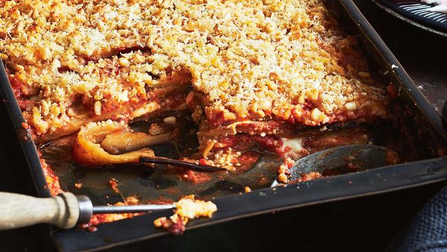 Eggplant parmigiana. Picture: Guy Bailey