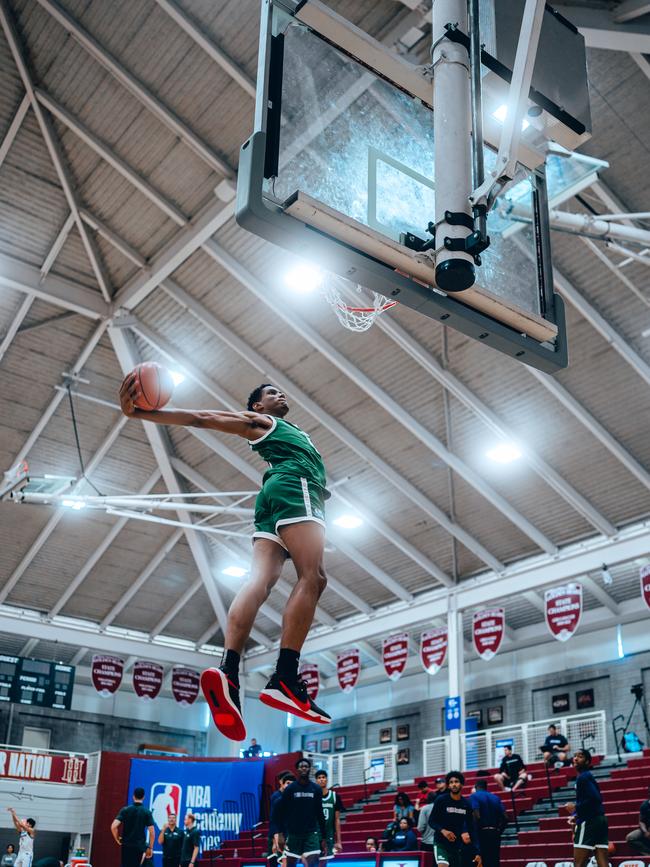 Samis Calderon has serious athleticism. Picture: NBA Academy