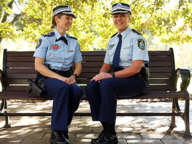 Inspector Gretchen Atkins and Acting Assistant Commissioner Leanne McCusker. Picture: Sam Ruttyn