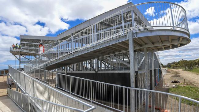 Sam Willoughby BMX park at O’Halloran Hill. Picture: Roy VanDerVegt