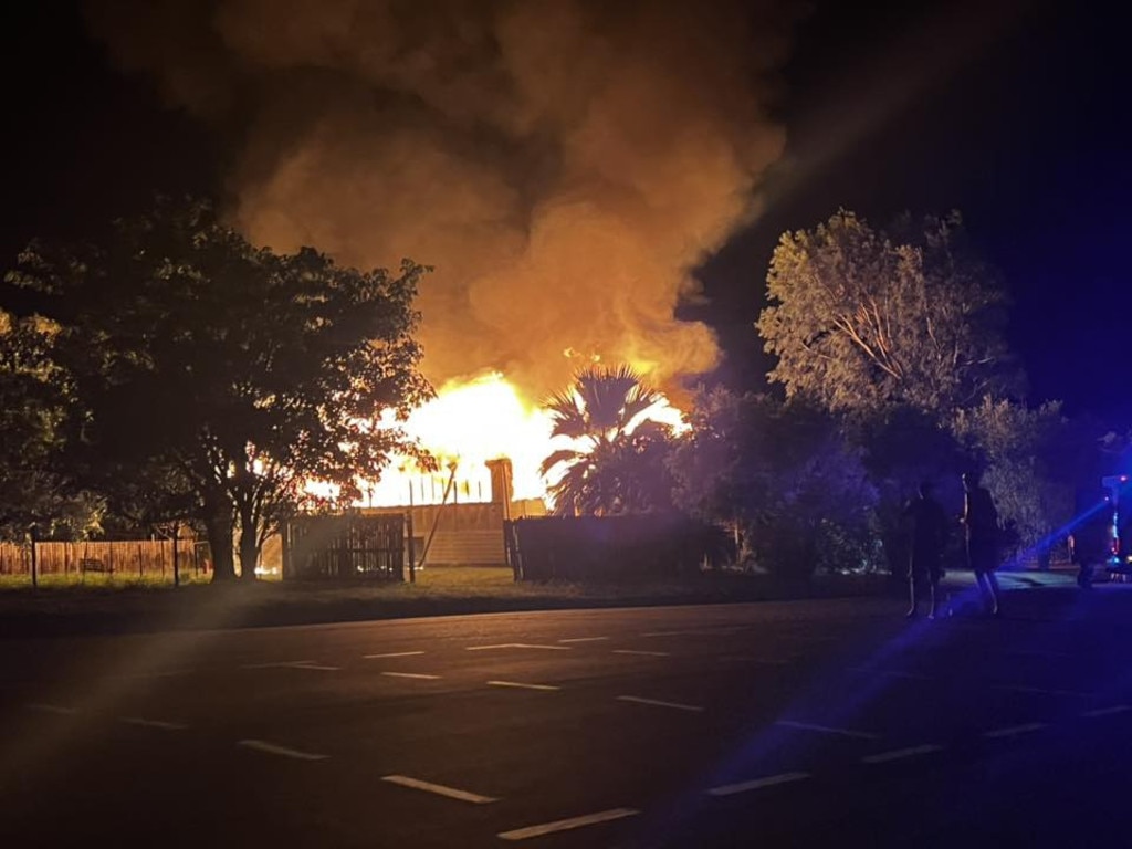 The backpackers was fully engulfed by 3.40am. Photo: Madi Aspinall