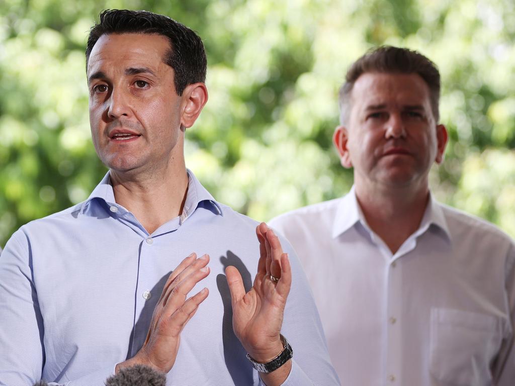 Leader of the Opposition David Crisafulli should tell Queenslanders his plans for the Brisbane Olympic Games, says Kylie Lang. Picture Lachie Millard