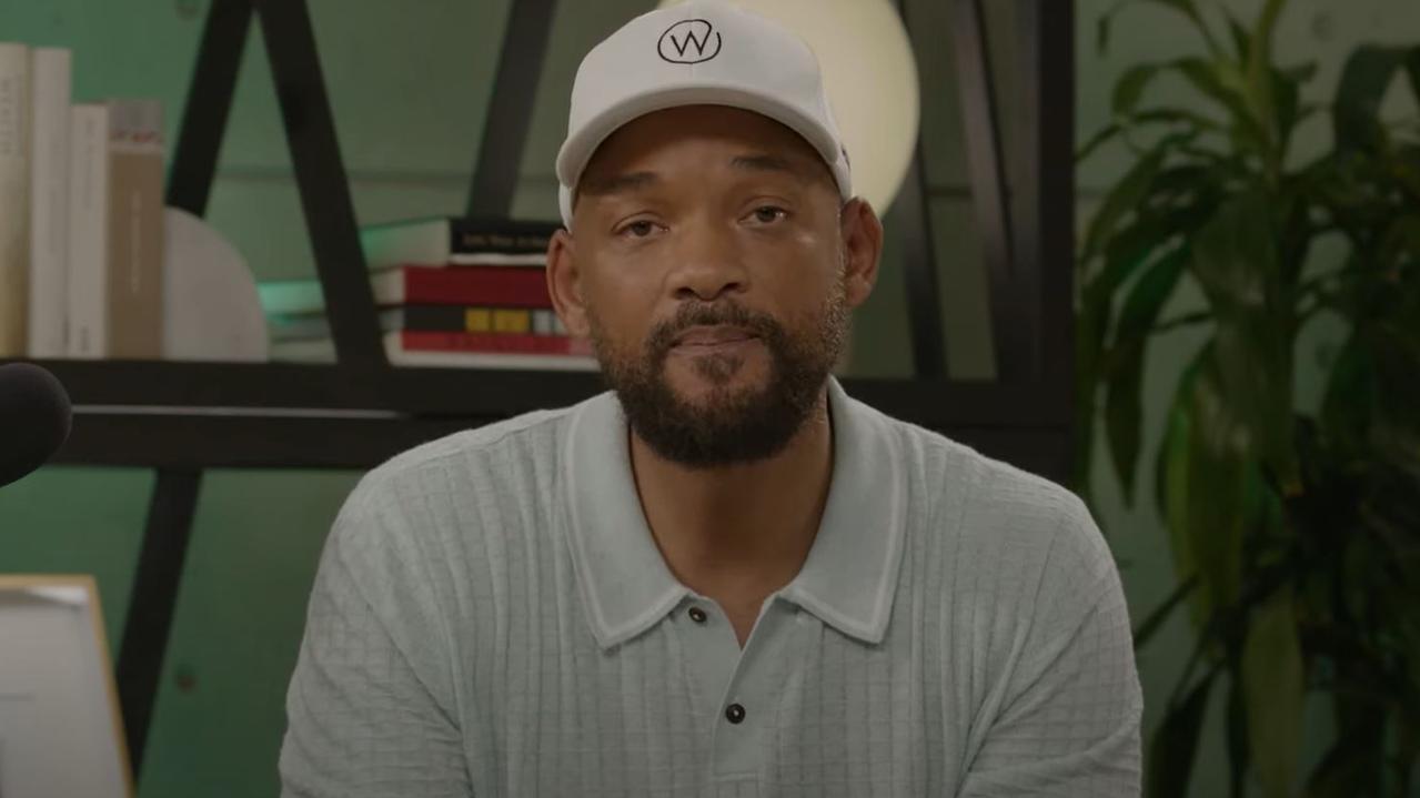 Will Smith addressing fans on his YouTube channel. Picture: YouTube