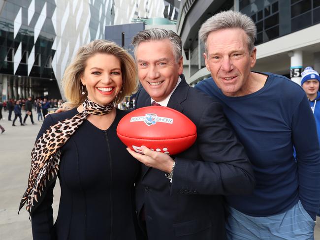 A slimmed-down McGuire will be returning to The Footy Show. Picture: Alex Coppel.