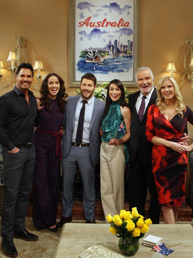Behind the scenes tour of The Bold and the Beautiful with Aussie actress Ashleigh Brewer in Los Angeles. Picture: Glen McCurtayne