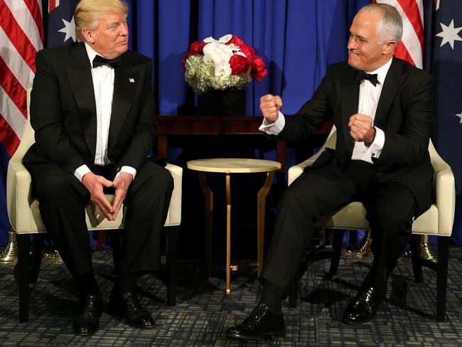 Malcolm Turnbull may want to make his relationship with the President less of a priority, says author David Hunt. Picture: Nathan Edwards