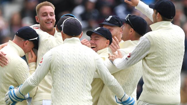 England bowler Stuart Broad has now dismissed Warner five times this series.