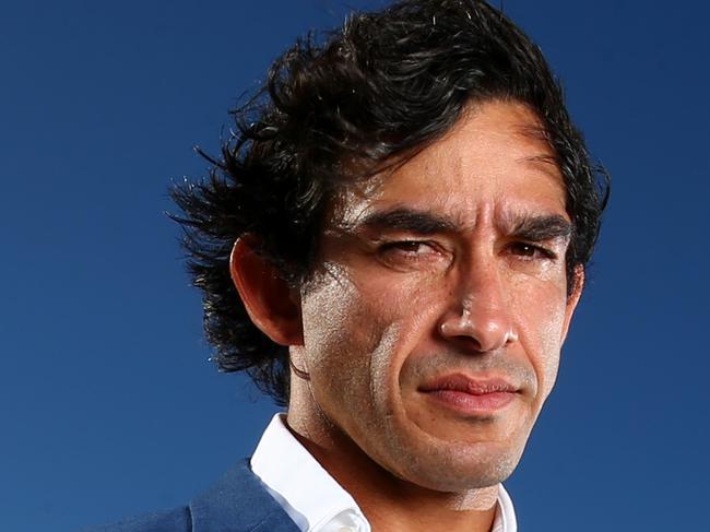 Queensland superstar footballer Johnathan Thurston at home in Townsville. Pics Adam Head