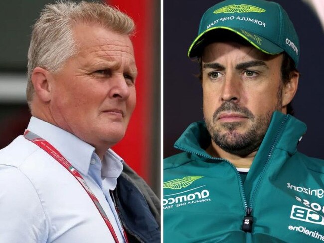 Johnny Herbert and Fernando Alonso. Photos: Planet F1/Getty Images