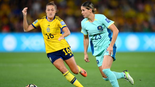 To watch Kyra Cooney-Cross in the Swedish League, Aussie fans will have to pay for Fanseat costing $16 per month. Picture: Justin Setterfield/Getty Images