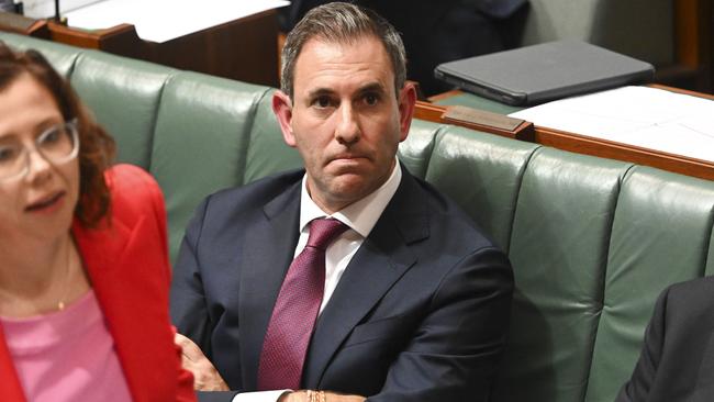 Treasurer Jim Chalmers during Question Time at Parliament House.