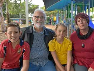 FAMILY TIME: Eddie, John, Margaret and Jan Connor celebrate Grandparent's Day at St Thomas More. Picture: Caitlin Zerafa