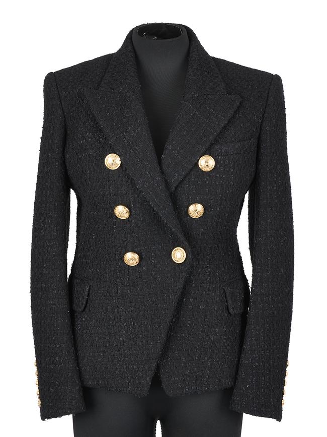 Balmain Double Breasted Tweed Jacket. Picture: Shapiro