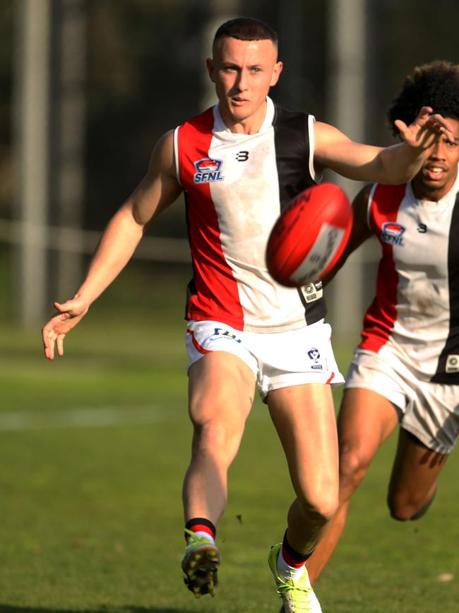 Billy Hartung in action for St Kilda City. Picture: Stuart Milligan