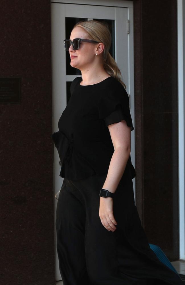 Prosecutor Rhiannon McGlinn leaving the Supreme Court on Monday, October 28. Picture: Zizi Averill