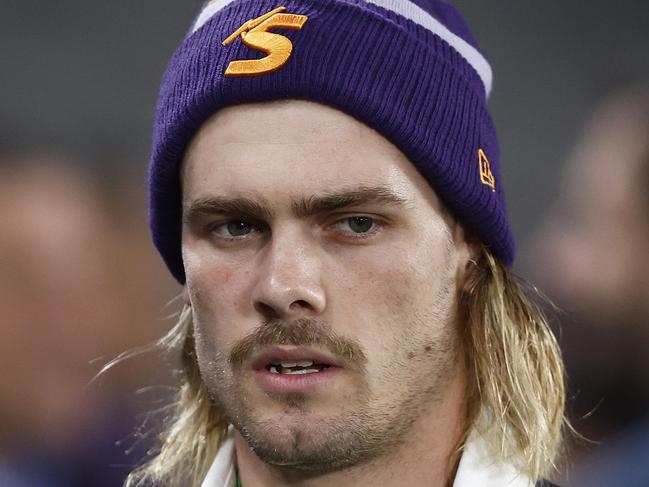 MELBOURNE, AUSTRALIA - JULY 28: Ryan Papenhuyzen looks on before the round 22 NRL match between Melbourne Storm and Parramatta Eels at Marvel Stadium on July 28, 2023 in Melbourne, Australia. (Photo by Daniel Pockett/Getty Images)