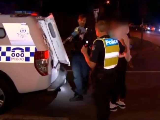 Five boys, the youngest just 13, were arrested by police. Picture: 7News