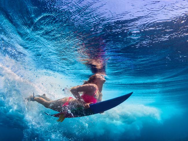 Surfing was one profession where women earned more than males.