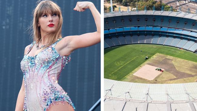 The MCG is undergoing rapid repairs after Taylor Swift's concerts.