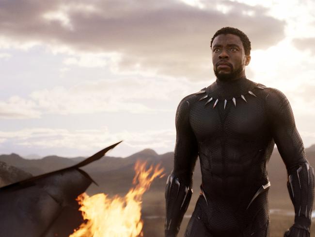 Chadwick Boseman in a scene from Black Panther. Picture: Marvel Studios/Disney via AP)