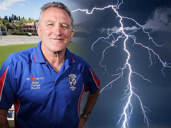 AFL legend struck by lightning