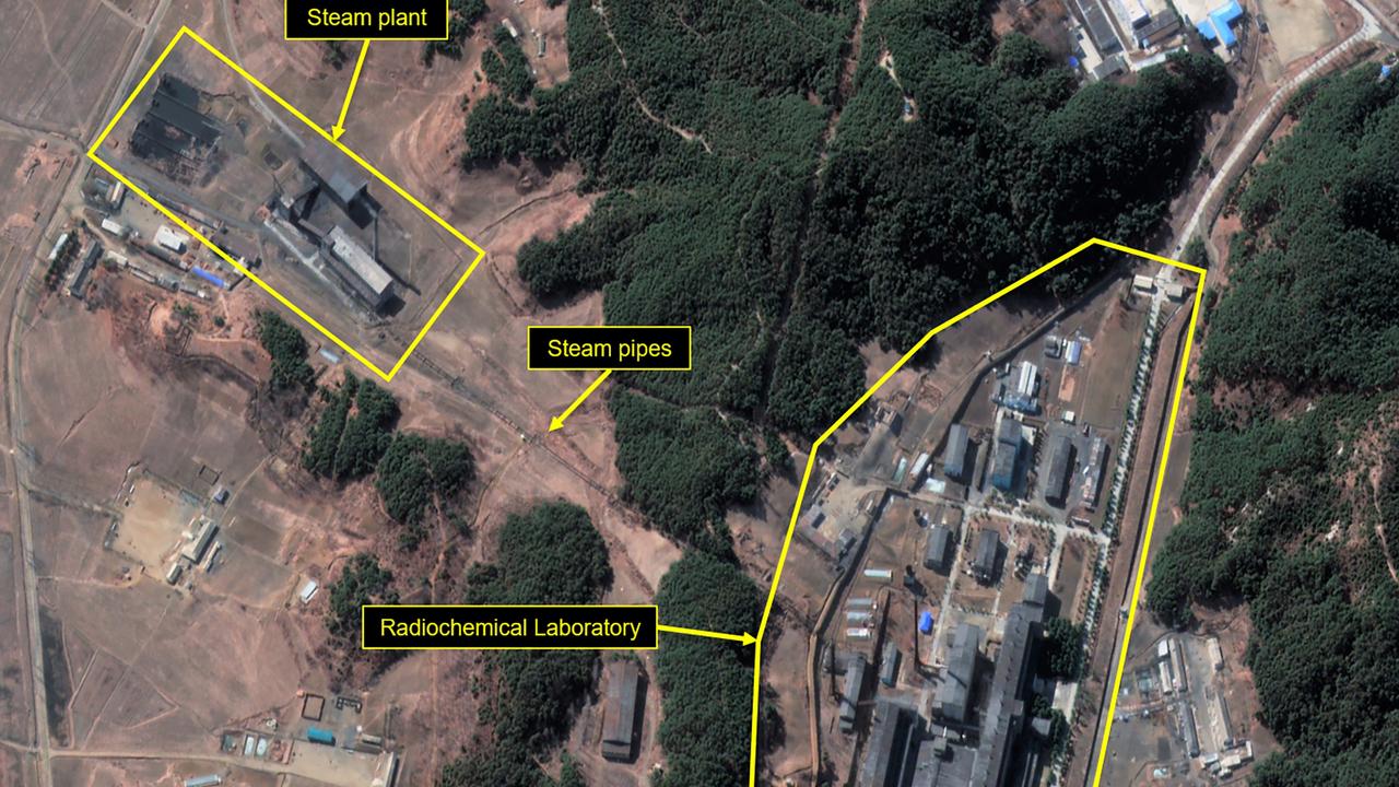 Overview of Radiochemical Laboratory and steam plant. Picture: Maxar Technologies/38North/Getty Images