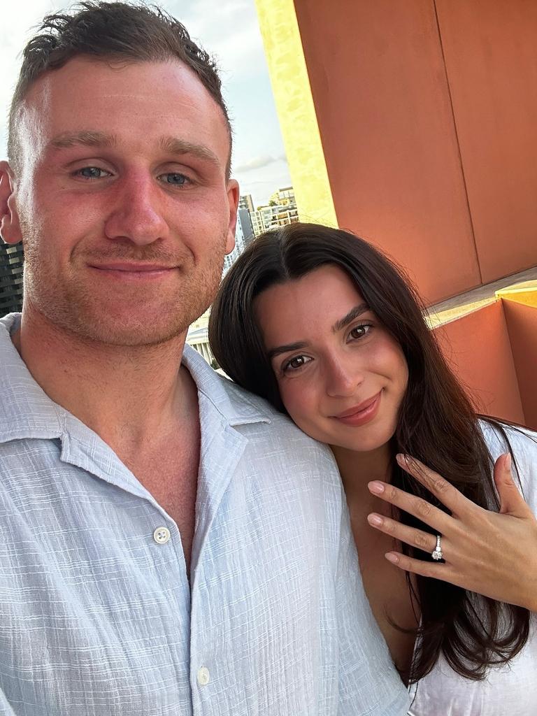 Rory Laird and Eli Taylor are engaged. Picture: Instagram / Rory Laird