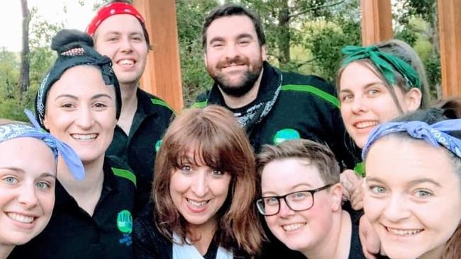 Talking Out Loud founder Mary Galouzis – pictured with volunteers – says the non-clinical peer mentoring service for youth and young adults had seen a significant rise in the number of concerned parents since the beginning of 2020