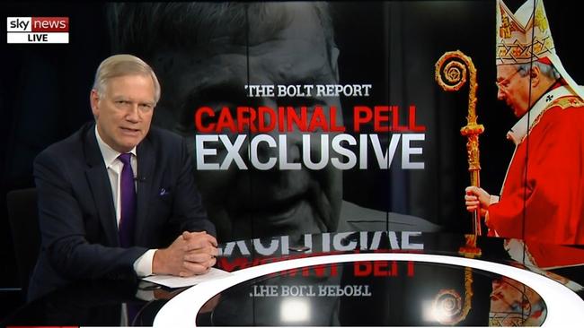 Andrew Bolt, who interviewed George Pell for Sky News following his release from prison.