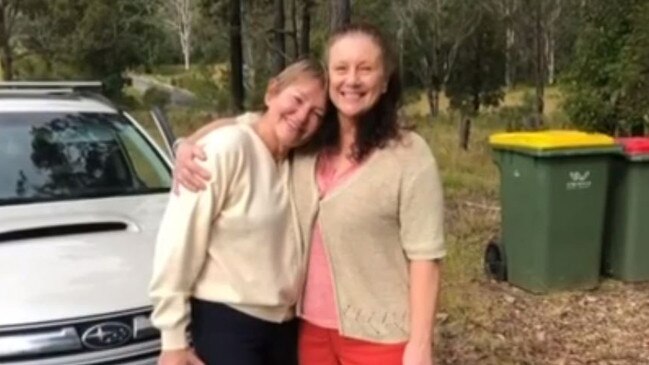 The two embraced at Ms Chapman’s Glenreagh home. Picture: 7 News