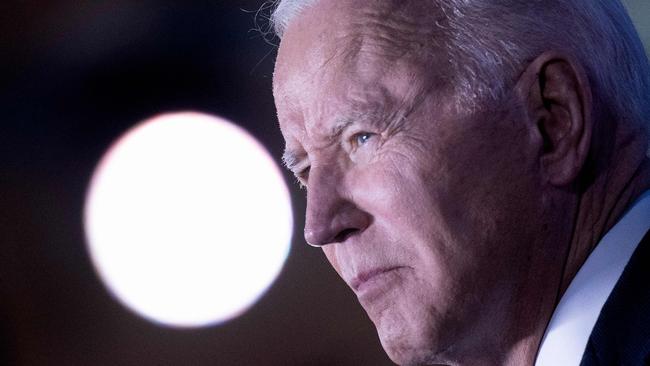 US President Joe Biden has taken a hit in the polls. Picture: AFP