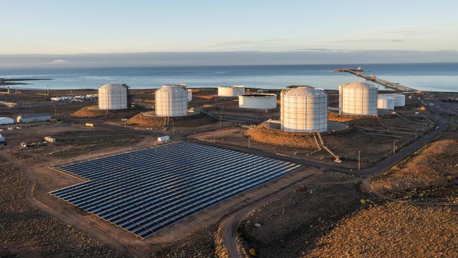 Santos' oil and gas site at Port Bonython, SA. Picture Supplied by Santos