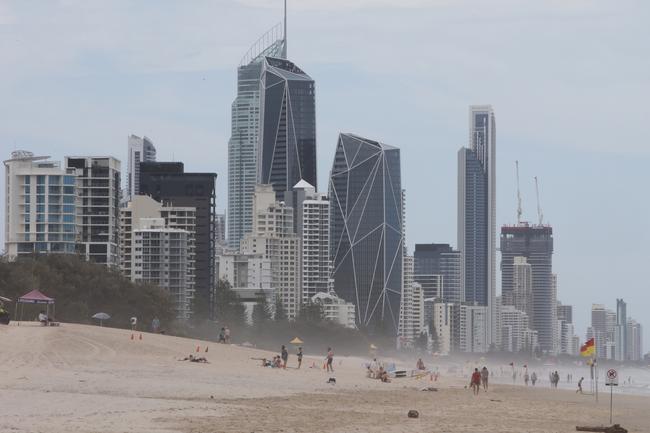 Surfers Paradise from Kurrawa 2020.. Picture Glenn Hampson