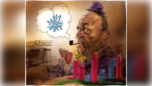 Resolution boss Sir Clive Cowdery. Cartoon: Johannes Leak.