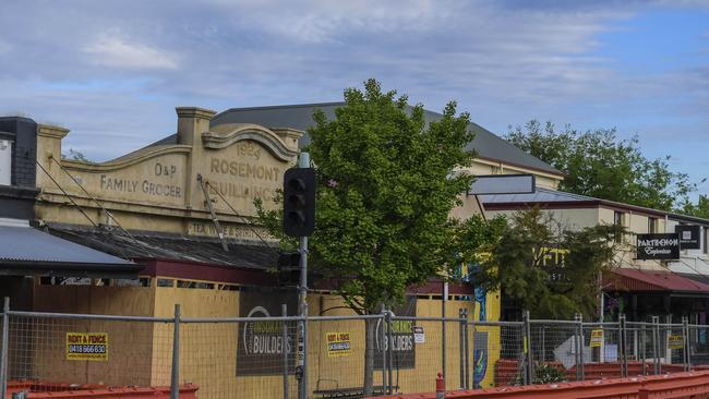 Rosemont Hall site now has a demo notice on the front. Monday 18 October 2021 Pic Roy VanDerVegt