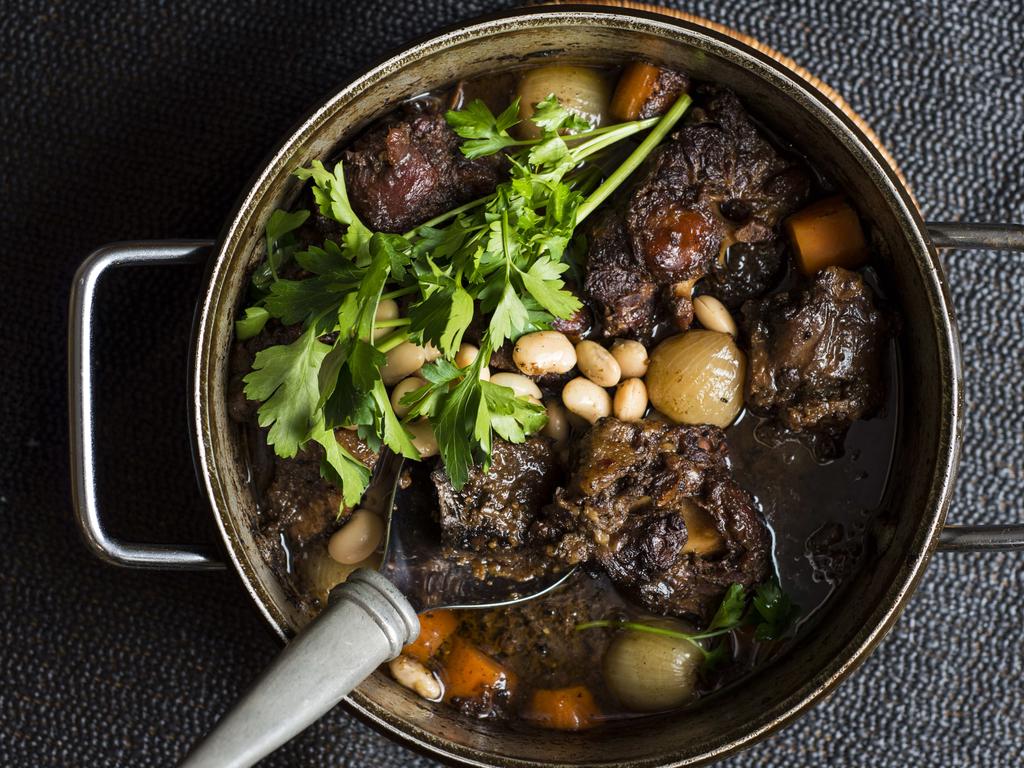 Braised oxtail with butter beans. <a href="https://www.weeklytimesnow.com.au/country-living/food/jeremy-vincent-braised-oxtail-with-butter-beans-recipe/news-story/460c49cbb0136c104fcc678ee4e65a7c" rel="nofollow" target="_blank" title="www.weeklytimesnow.com.au">Recipe here. </a> Picture: Dannika Bonser