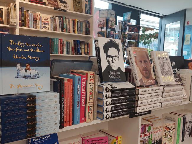 Some of the The Hobart Bookshop’s diverse range of books.