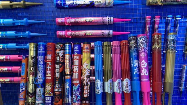 The showroom at Yinyang Fireworks Company in Liuyang in China’s Hunan province. Picture: Will Glasgow