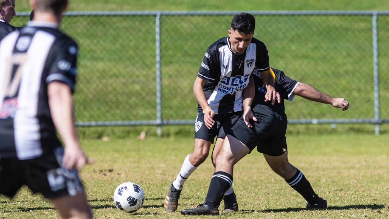 Amar Jarullah of Willowburn against West Wanderers in U23 men FQ Darling Downs Presidents Cup football at West Wanderers, Sunday, July 24, 2022. Picture: Kevin Farmer