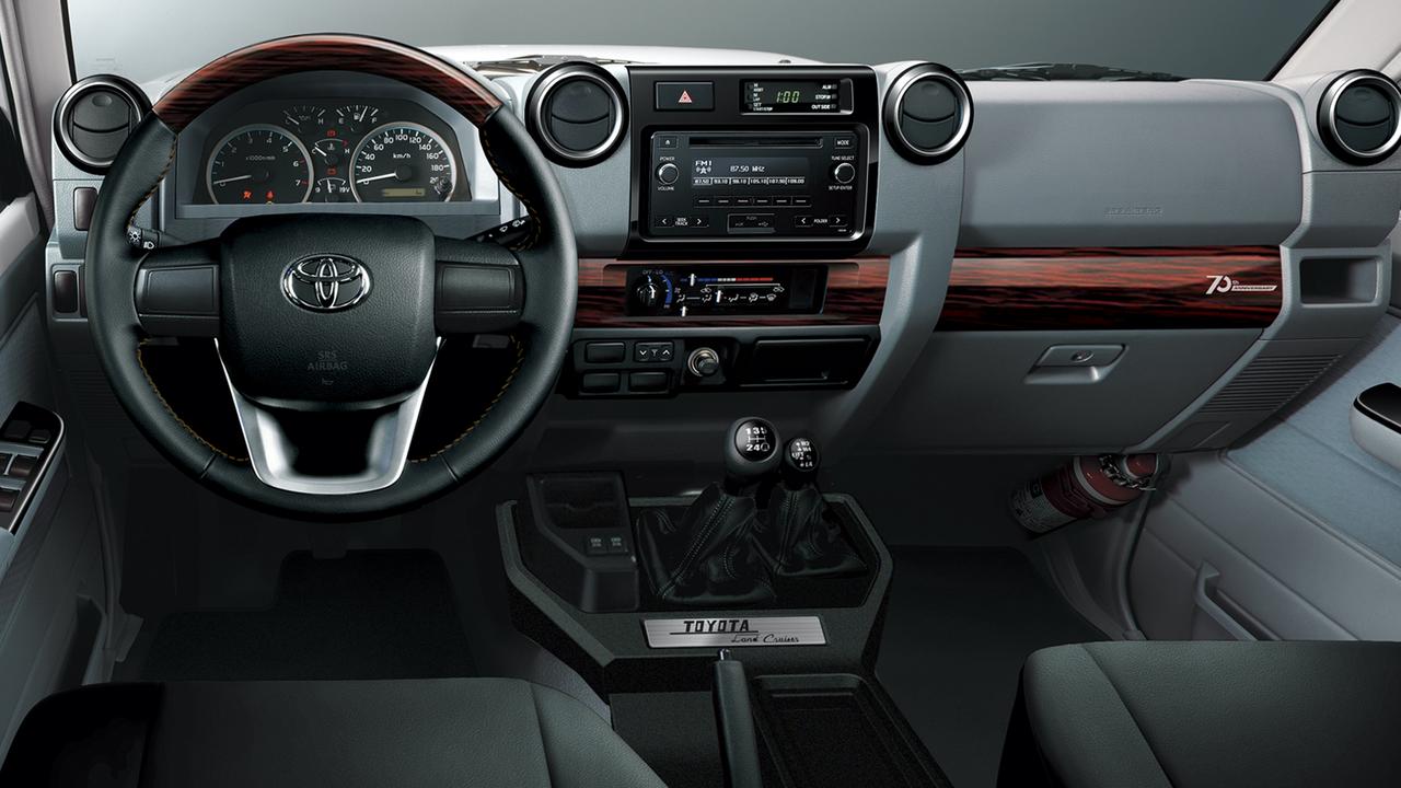 The interior is basic. (overseas model shown)