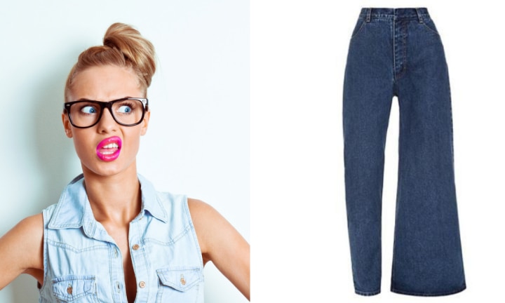 Asymmetrical best sale jeans trend