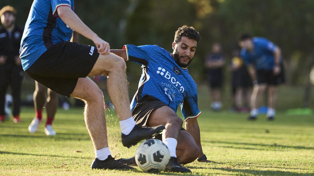 AC Unito training in Adelaide. Picture: Matt Loxton