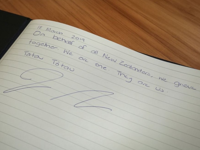 Jacinda's touching note in the wake of the Christchurch mosque attacks.