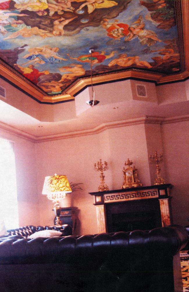 Moradian hired an artist to convert his living room into a version of the Sistine Chapel.